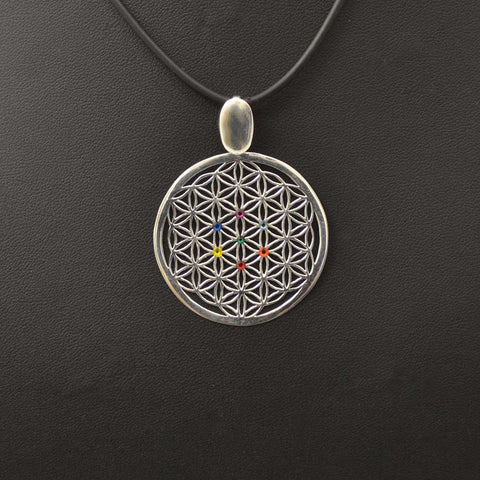 Amulett BdL Chakra Kreis silber