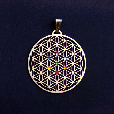 Amulett BdL Chakra Kreis gold