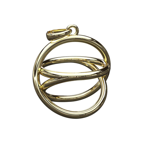 Anhaenger Akaija 14Karat gold DM 1,7 cm