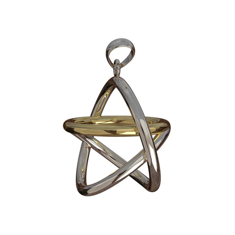 Anhaenger Akaija Kombi weißgold gelbgold