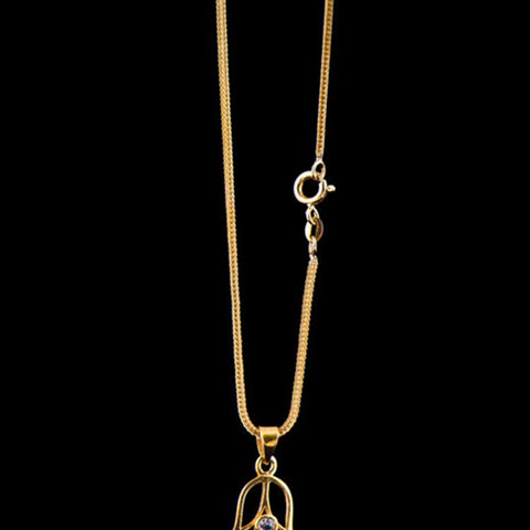 Silberkette Fuchsschwanz vergoldet