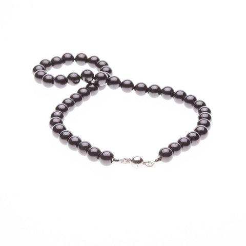 Schungit Halskette 42cm 9mm