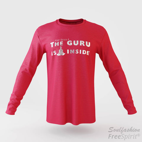 The guru is inside - Soulfashion - Free Spirit - Longsleeve-Shirt - Herren - Silber - Red