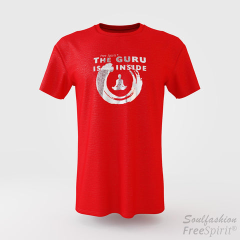The guru is inside - Soulfashion - Free Spirit - Shirt - Herren - Silber - Tomato