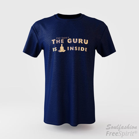 The guru is inside - Soulfashion - Free Spirit - Shirt - Herren - Gold - Navy