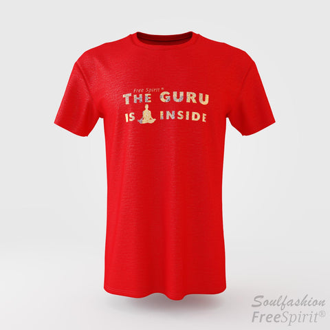The guru is inside - Soulfashion - Free Spirit - Shirt - Herren - Gold - Tomato