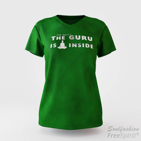 The guru is inside - Soulfashion - Free Spirit - Shirt - Damen - Silber - Fern Green