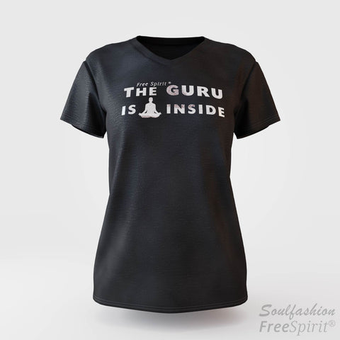 The guru is inside - Soulfashion - Free Spirit - Shirt - Damen - Silber - Graphite