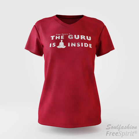 The guru is inside - Soulfashion - Free Spirit - Shirt - Damen - Silber - Red