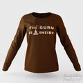 The guru is inside - Soulfashion - Free Spirit - Longsleeve-Shirt - Damen - Gold - Charcoal