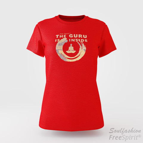 The guru is inside - Soulfashion - Free Spirit - Shirt - Damen - Gold - Tomato