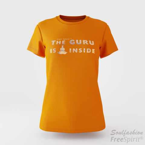 The guru is inside - Soulfashion - Free Spirit - Shirt - Damen - Gold - Orange