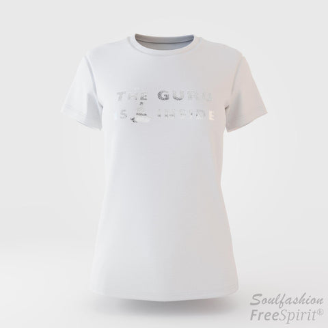 The guru is inside - Soulfashion - Free Spirit - Shirt - Damen - Silber - White