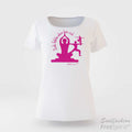 Damen T-Shirt Ich fühle also bin ich - FreeSpirit Shop - white/pink