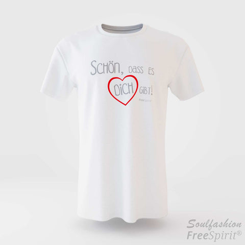 Herren/Unisex T-Shirt Schön dass es Dich gibt - Navy