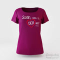 Damen T-Shirt Schön dass es Dich gibt - Fuchsia