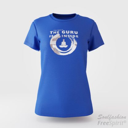 The guru is inside - Soulfashion - Free Spirit - Shirt - Damen - Silber - Azur