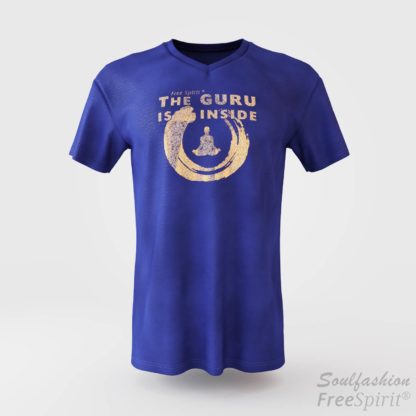 The guru is inside - Soulfashion - Free Spirit - Shirt - Herren - Gold - Denim